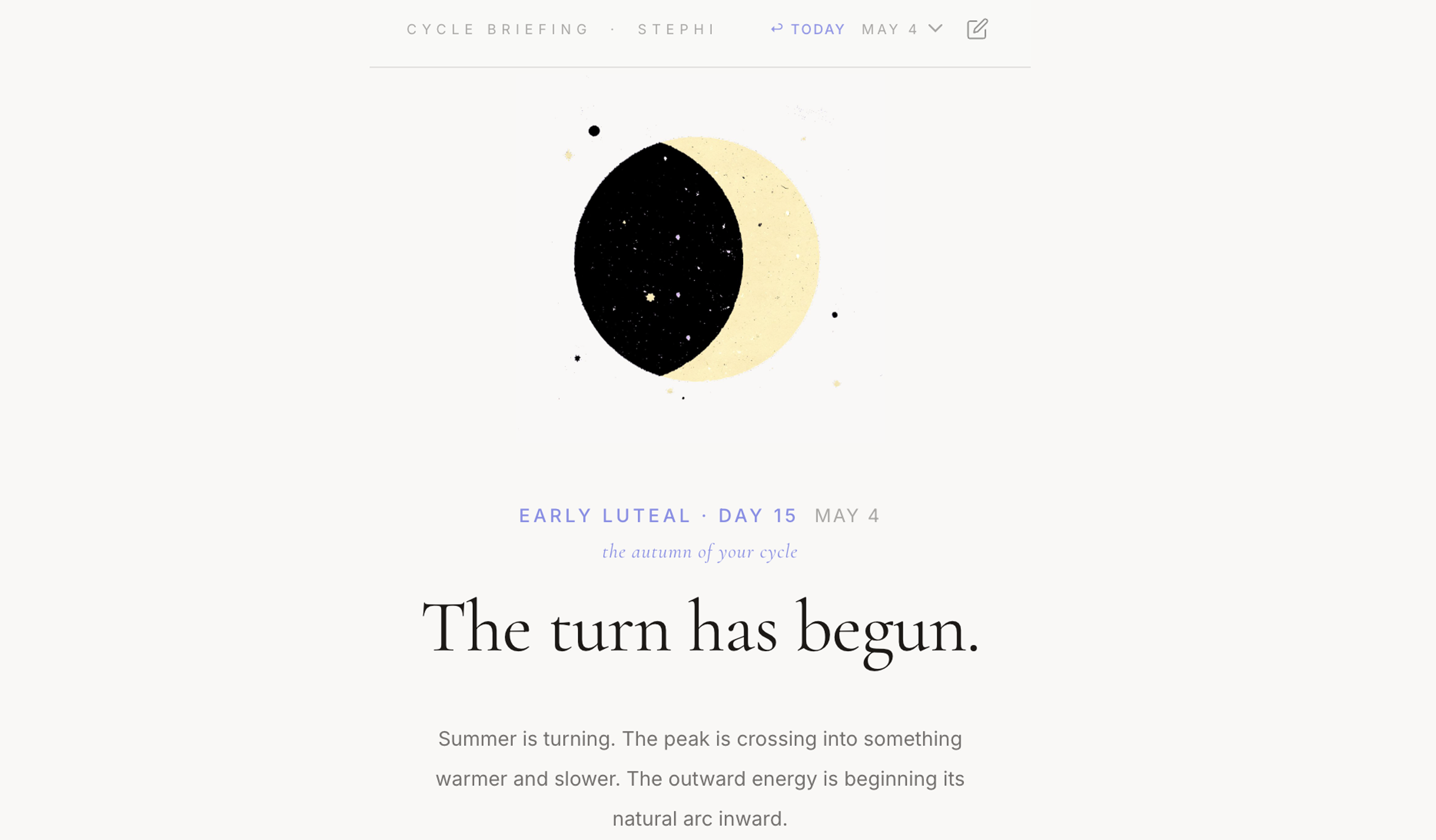 Moon Cycle Sync